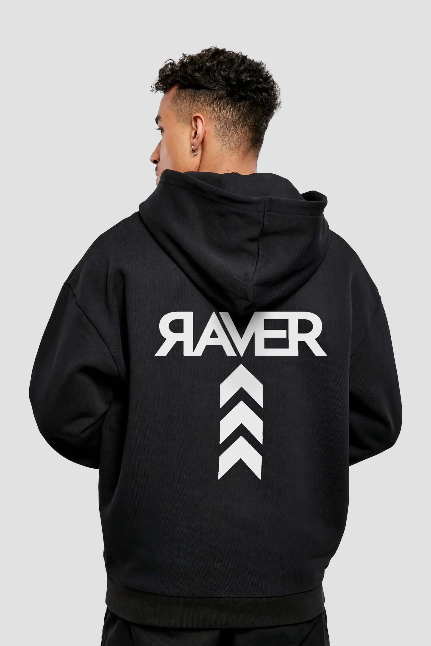 RAVER Oversized streetwear heren hoodie REEV wear